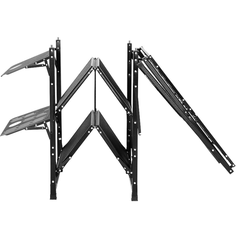 Anmytek Folding Camping Kitchen Table with Sink and Shelves