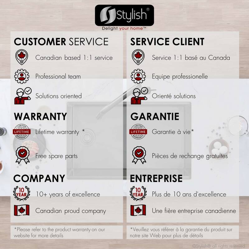 Undermount 33" Workstation Single-Bowl Stainless Steel Kitchen Sink