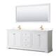 Option White, Gold Trim, White Quartz Top