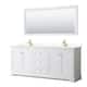 Option White, Gold Trim, White Quartz Top