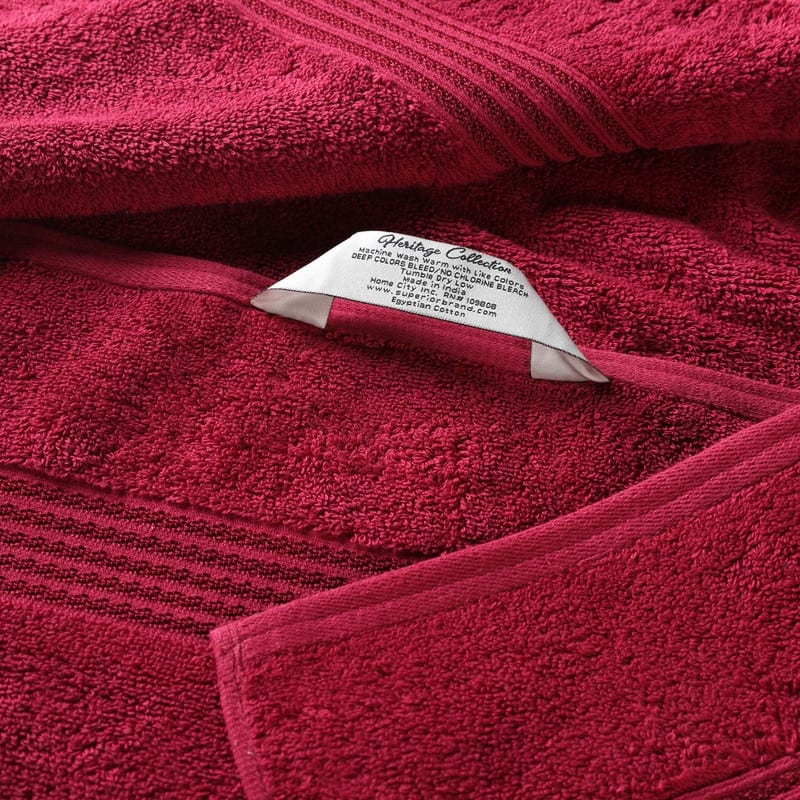 Superior Heritage Egyptian Cotton Absorbent 8-Piece Towel Set