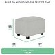 preview thumbnail 8 of 15, Evolur Holland Upholstered Ottoman in Thunder, Foot Rest Stool for Nursing Moms