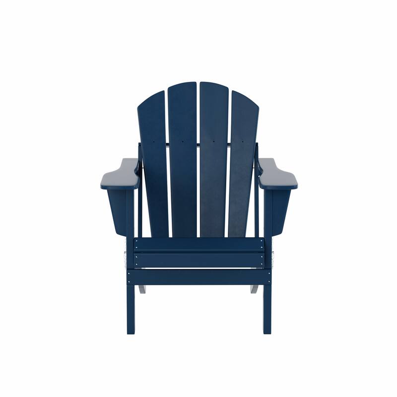 Laguna Hdpe All Weather Outdoor Patio Foldable Adirondack Chairs Conversation Set (4-Piece Set)