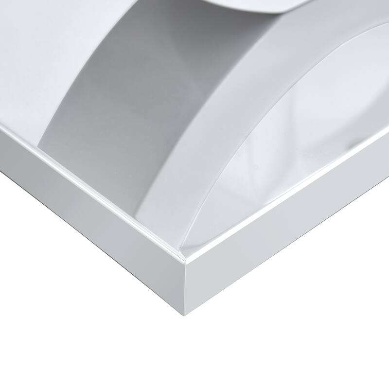 Rectangular Coffee Table withTempered Glass Tabletop