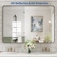 preview thumbnail 37 of 141, Apmir Metal Frame Tempered Glass Bathroom Vanity Mirror for Wall, Cloakroom, Bedroom
