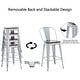 preview thumbnail 23 of 40, Andeworld farmhouse bar stools ,counter height bar stools set of 4 - Set of 4