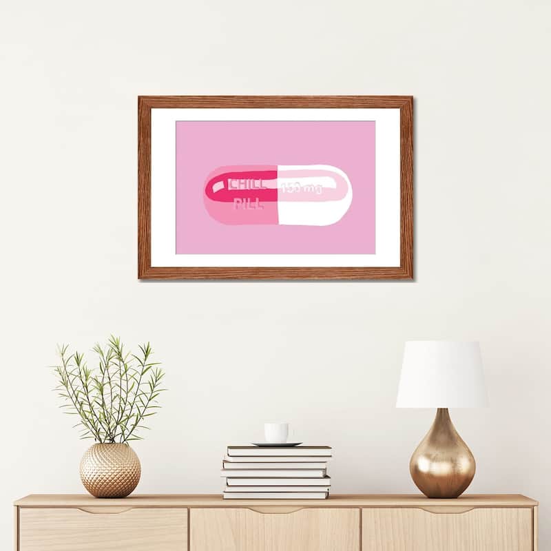 iCanvas "Chill Pill Pink" by Jaymie Metz