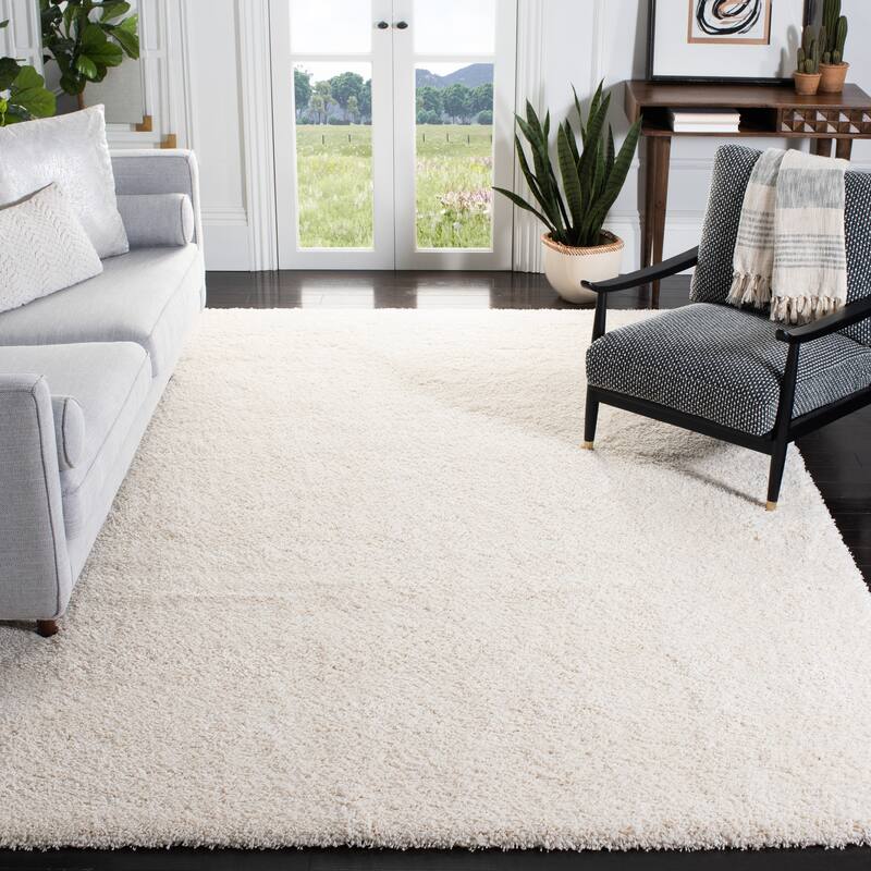 SAFAVIEH California Premium Shag Izat 2-inch Thick Area Rug - 8' x 10' - Ivory