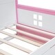 preview thumbnail 35 of 34, Charming House-shaped Design Wooden Daybed with Fence, Trundle and Smart Sensor Lights, Twin size