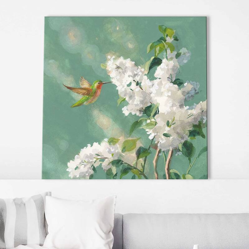 "Hummingbird Spring I" by Danhui Nai Print on Canvas