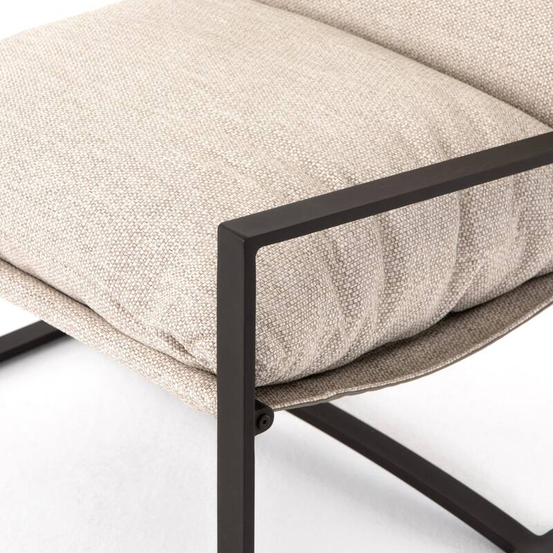 Quinton Outdoor Sling Chair-Bronze - 29.0W x 33.25 x 30.0H