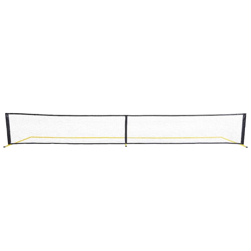 Pickleball Net Set Weather Resistant Steady Metal Frame & Strong PE Net, for Outdoor Backyard Driveway - No rackets No pickleball