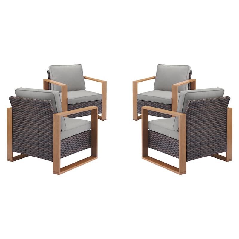 Pocassy Outdoor Patio Chairs Set for Garden Yards