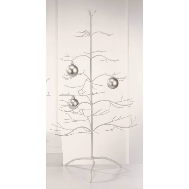 36 in. Metal Ornament Tree - 36" - White