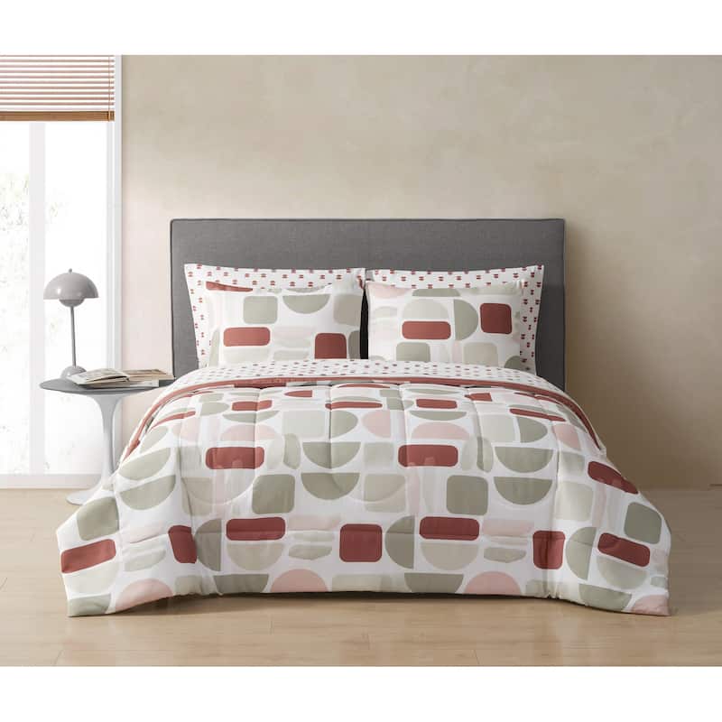 Kaiser 7 Piece Mix & Match Bedding Set - Terracotta - King