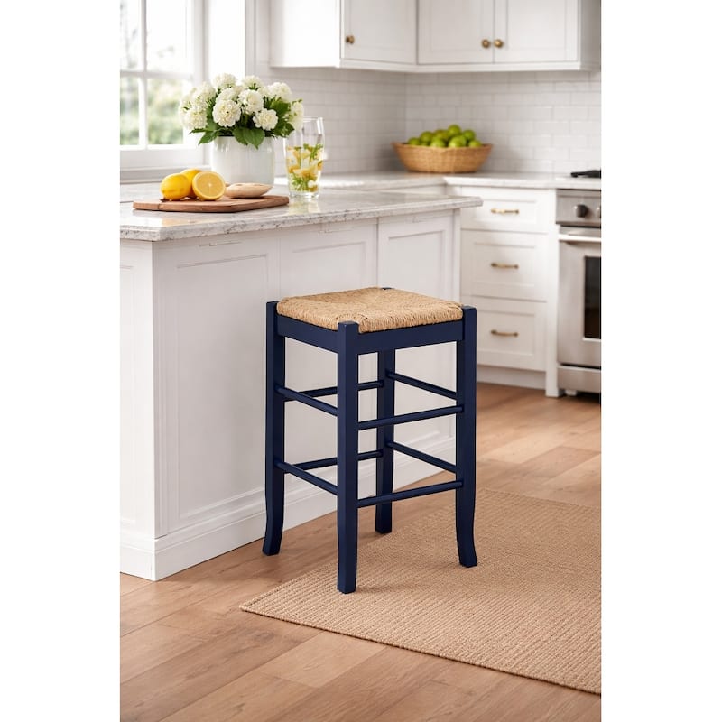 SQ Rush Backless Wood 24-inch Counter Stool
