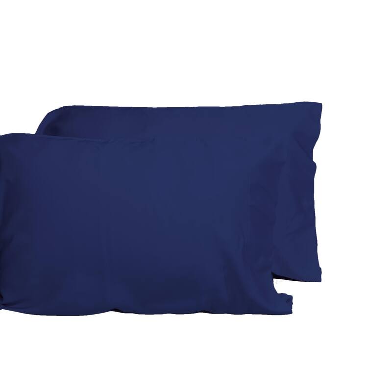 DTY Bedding Luxuriously Soft OEKO-TEX Certified Viscose from Bamboo 2 Piece Pillowcase Set(set is only Pillowcases) - King - Indigo