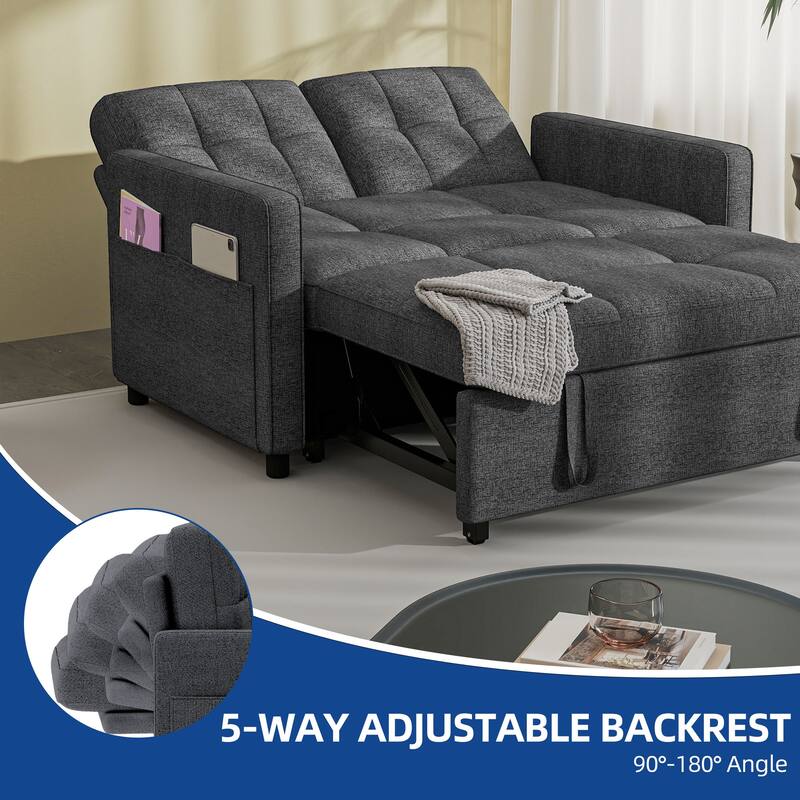 Moasis 3 IN 1 Sleeper Sofa Bed, Pull Out Chair Sofa