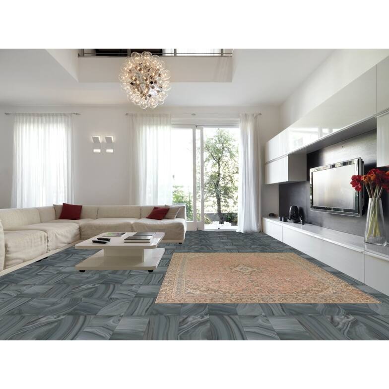 Hand Knotted Oriental 100% Wool Carpet Traditional Floral Pink Mashad Area Rug - 11' 8'' X 8' 4''