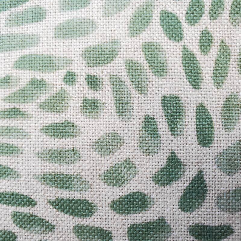 Matisse Dots 12x19 Throw Pillow with Polyfill Insert, Spring Green
