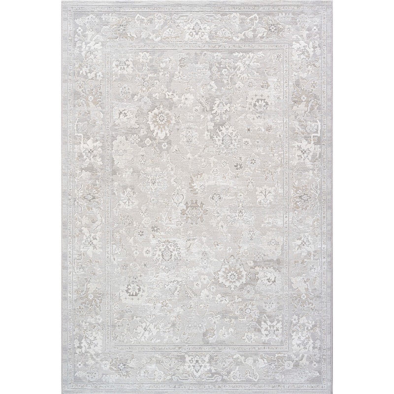 Mason Ivory, Gray and Beige Polyester Area Rug - 9' x 12'