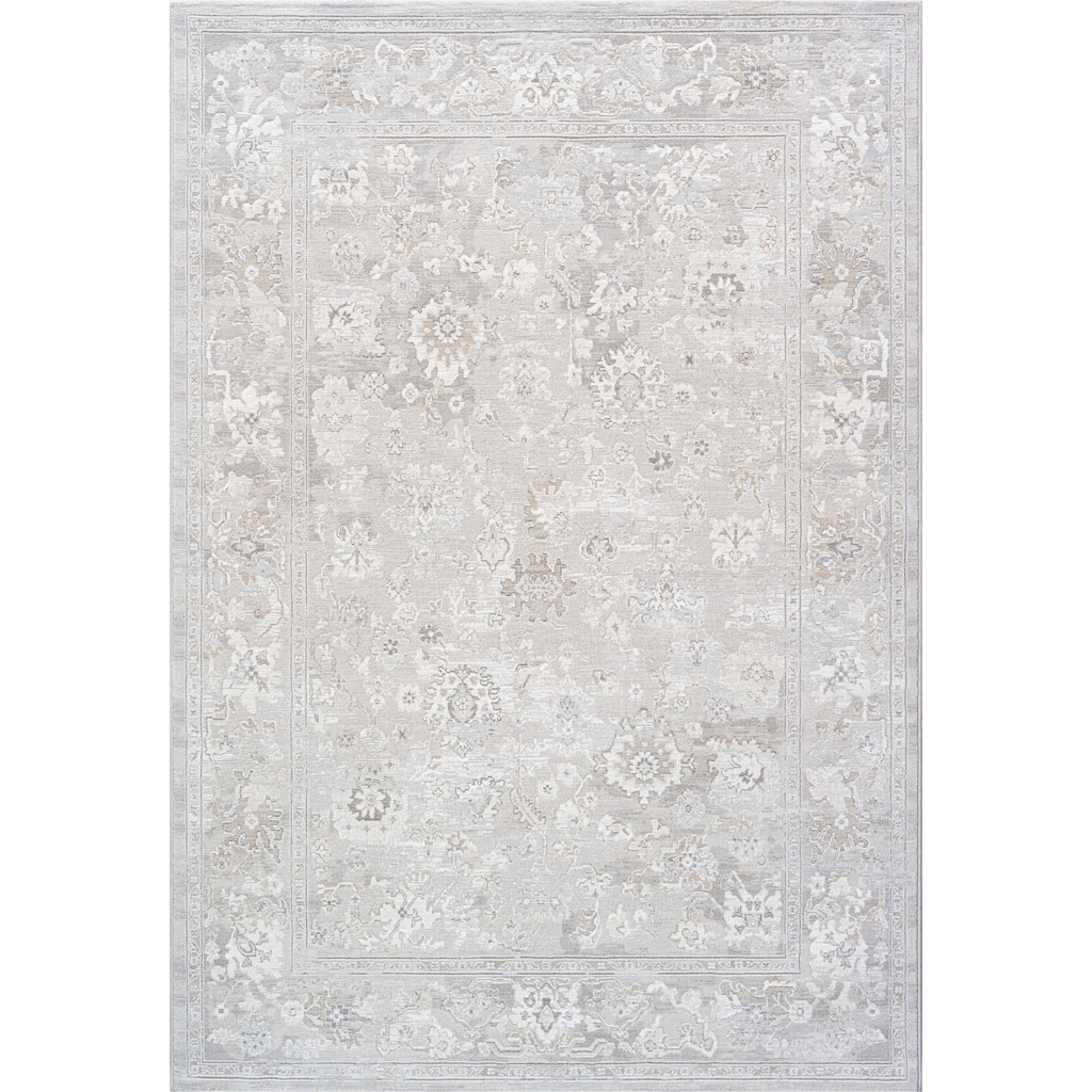 Mason Ivory, Gray and Beige Polyester Area Rug - 6' x 9'