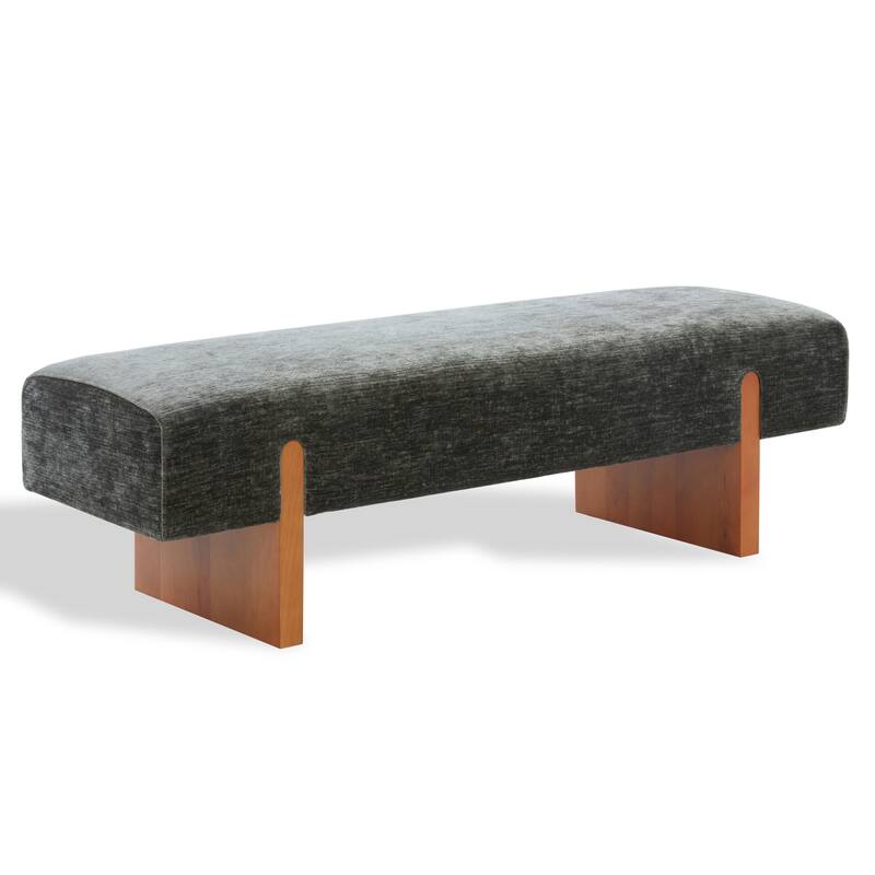SAFAVIEH Couture Kandiss Mid-Century Modern Bench - 56"W x 18"D x 17"H