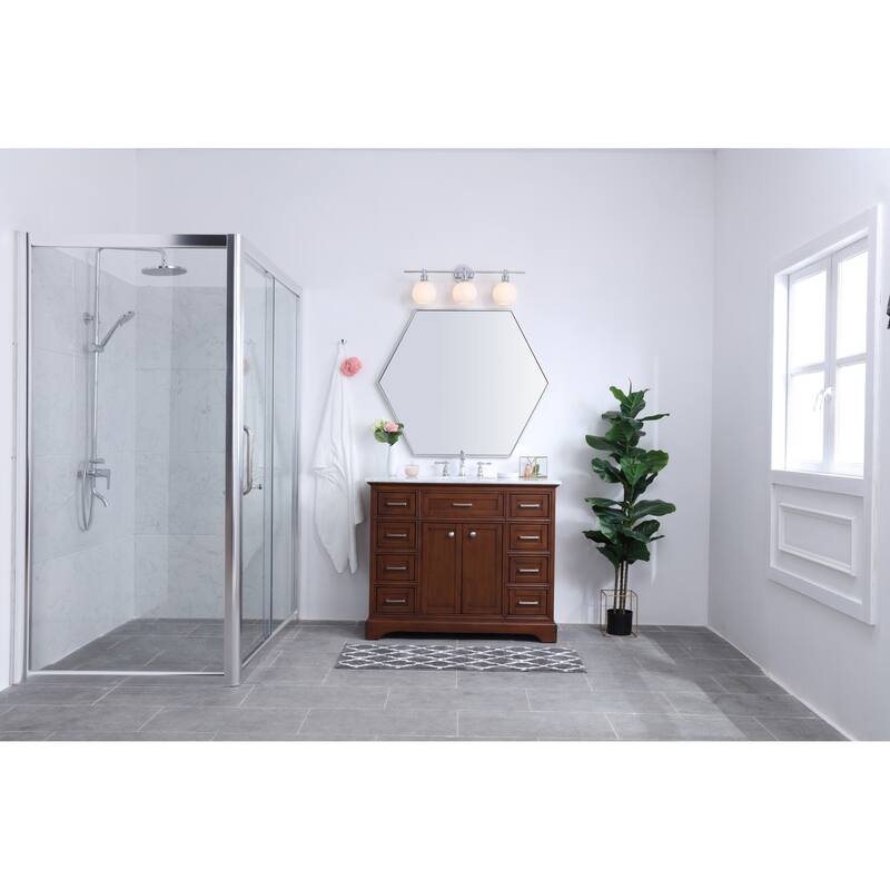 Elegant Lighting Collier 3 Light 28" Wide Bathroom Vanity Light with