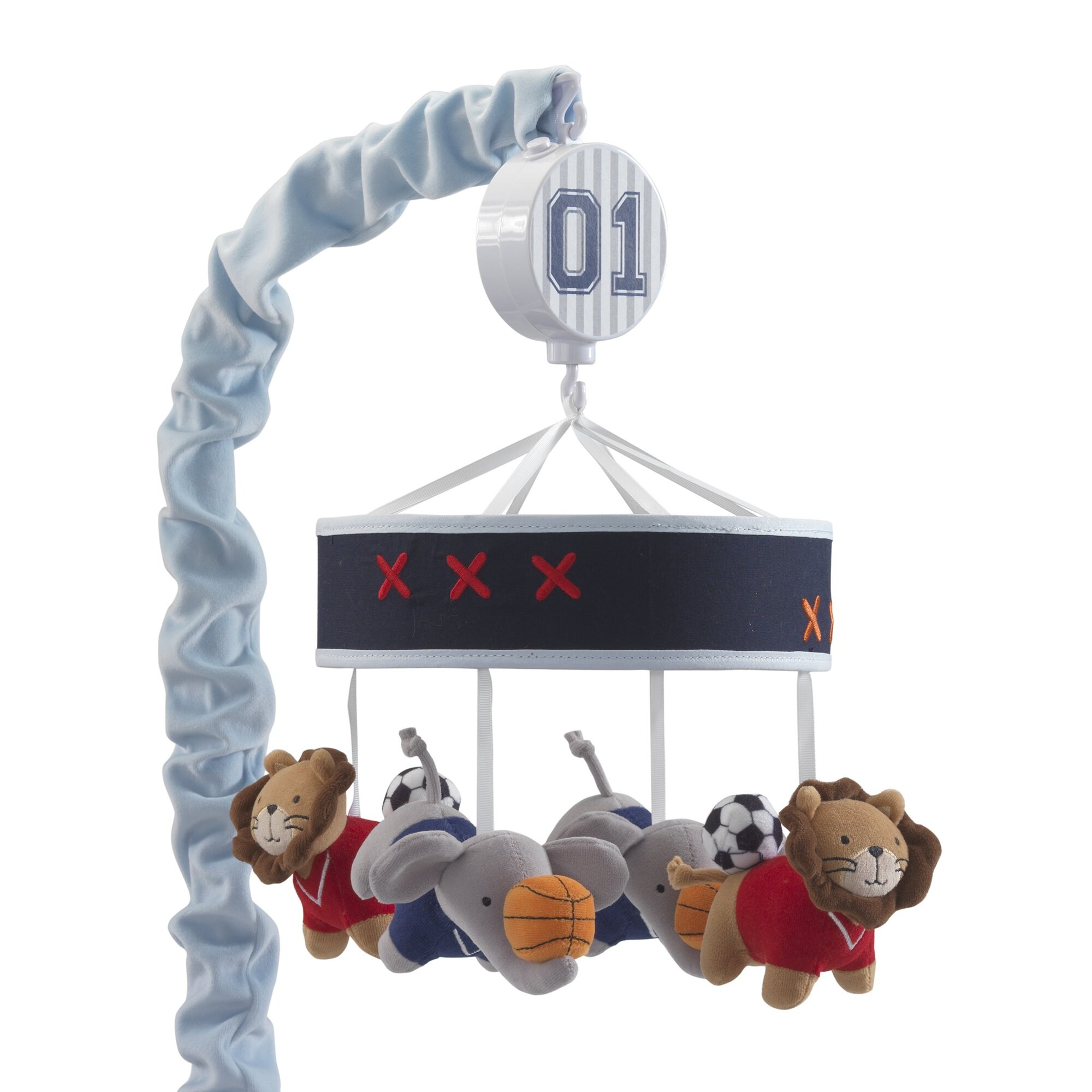Shop Lambs Ivy Future All Star Blue Elephant And Lion Animal