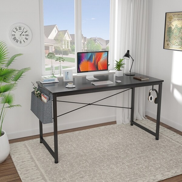 47"Computer Simple Style Writing Desk Modern Study Office Desk Home Corner Table 