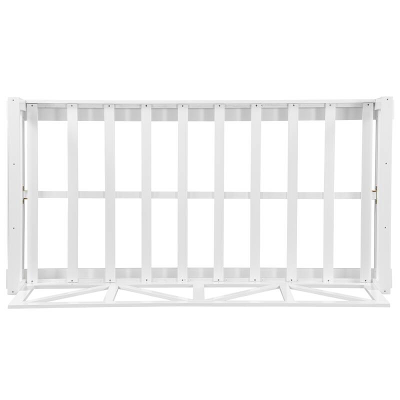 Acacia Wood Twin Size Patio Swing Bed Modern Porch Swing Hanging Bed Frame with 16.4ft Hemp Ropes for Garden,Backyard