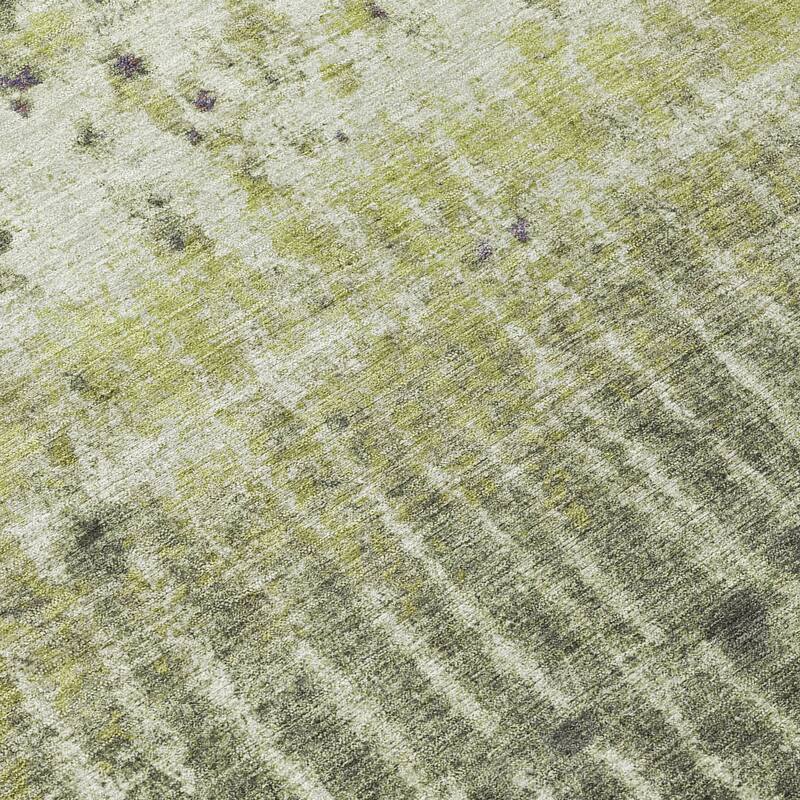 Machine Washable Indoor/ Outdoor Boho Modern Chantille Rug