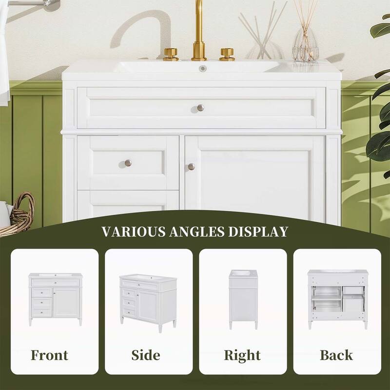 36'' Bathroom Vanity with Top Sink