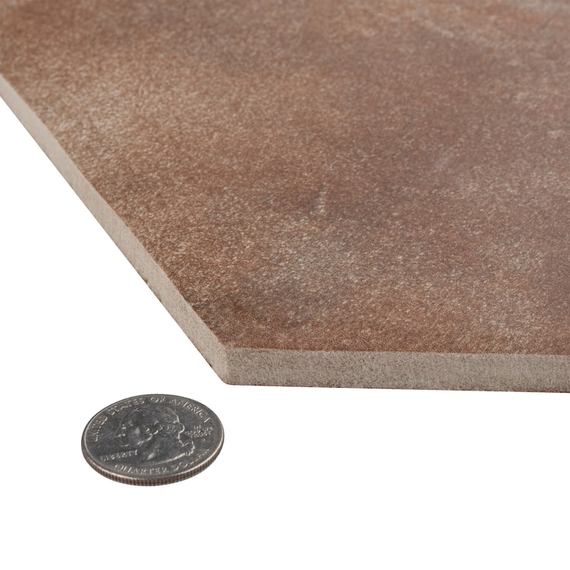 Merola Tile Americana Boston Hex North 14-1/8" x 16-1/4" Porcelain Floor and Wall Tile