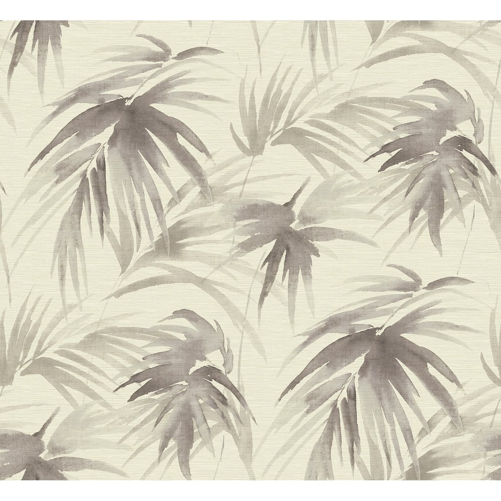 Scott Living Darlana Pewter Grasscloth Wallpaper