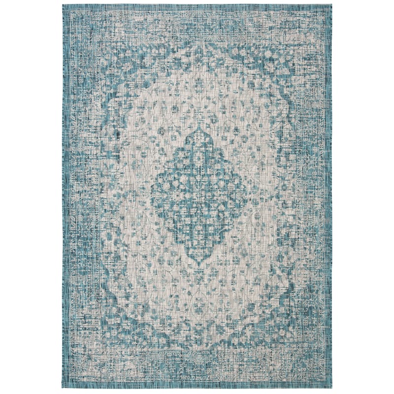 SAFAVIEH Courtyard Boud Indoor/ Outdoor Waterproof Patio Backyard Rug