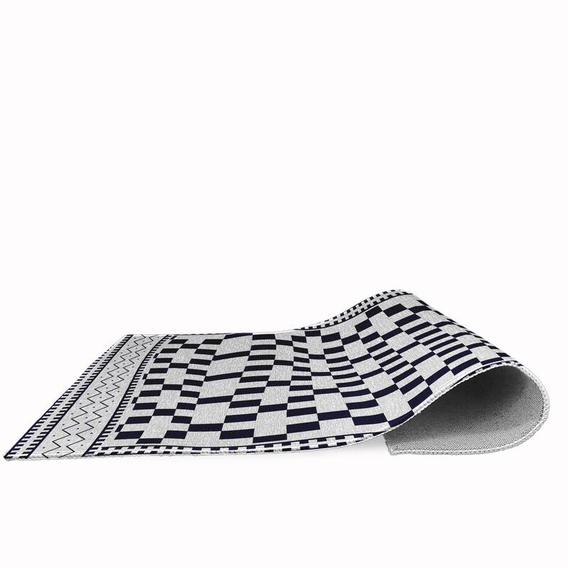 Cross and Squares Rug