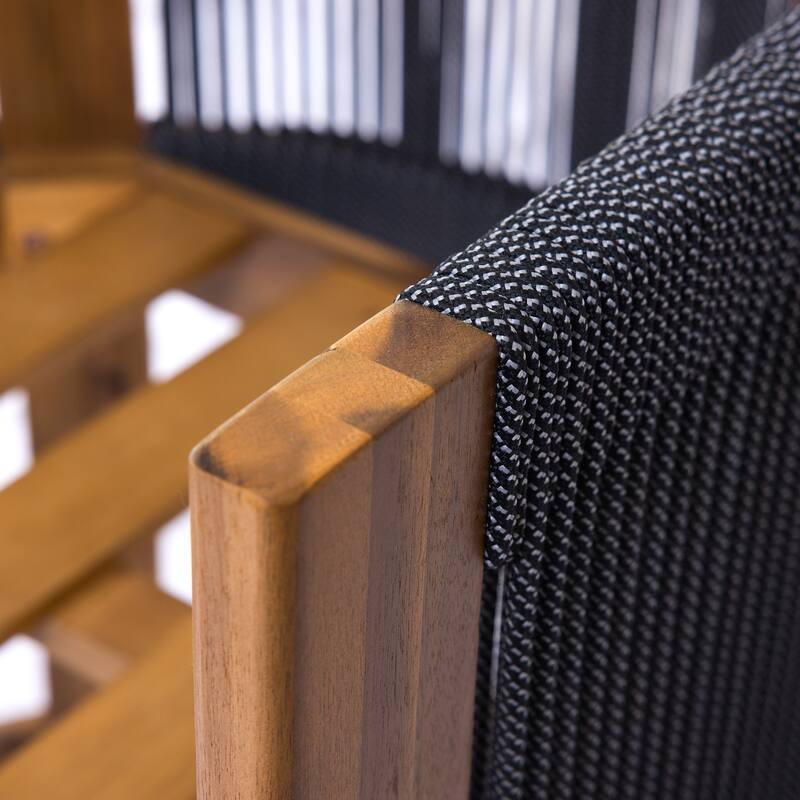 Christopher Knight Home - Martinez Outdoor Acacia Wood Barstools (Set of 2)