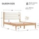 preview thumbnail 32 of 48, Spruce & Spring Mason Upholstered Platform Bed Frame with Headboard