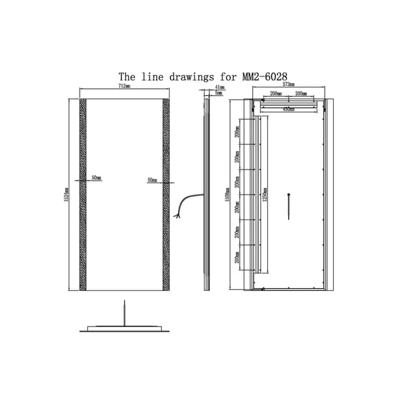 Modern Mirrors Carina Lighted Bathroom Vanity Mirror IP44 Wall Mirrors