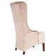 preview thumbnail 4 of 8, SAFAVIEH Dining Deco Bacall Velvet Dark Champagne Dining Chair - 24" x 28.3" x 47"