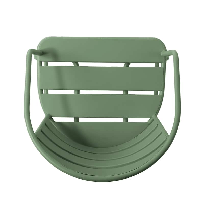 Roomfitters Santa Monica 3-Piece Bistro Set with Round Table and Metal Chairs
