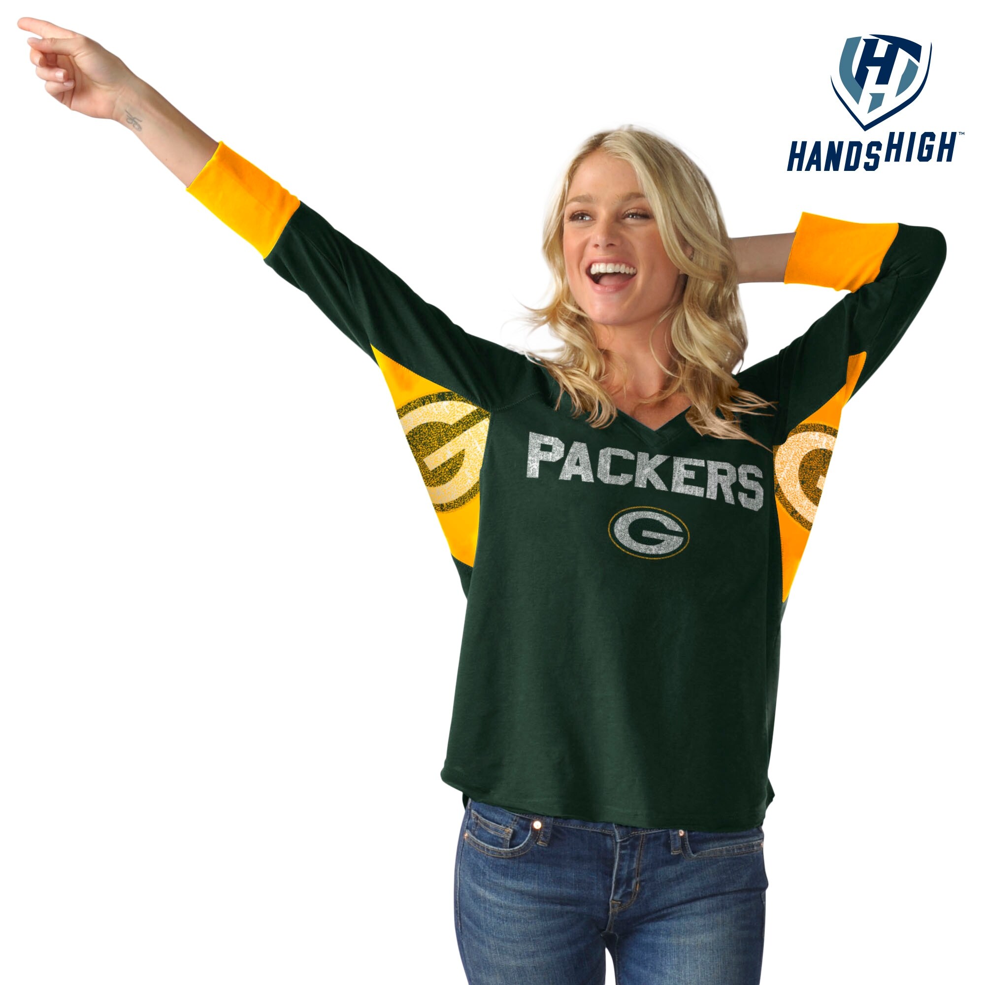 Shop Green Bay Packers Wildcard Long Sleeve Women S Tee Overstock 18280825
