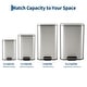 preview thumbnail 5 of 48, Fingerprint-Proof Commercial Trash Can, Stainless Steel, Soft-Close Lid, Foot Pedal, Indoor Recycling,for Kitchen/Office