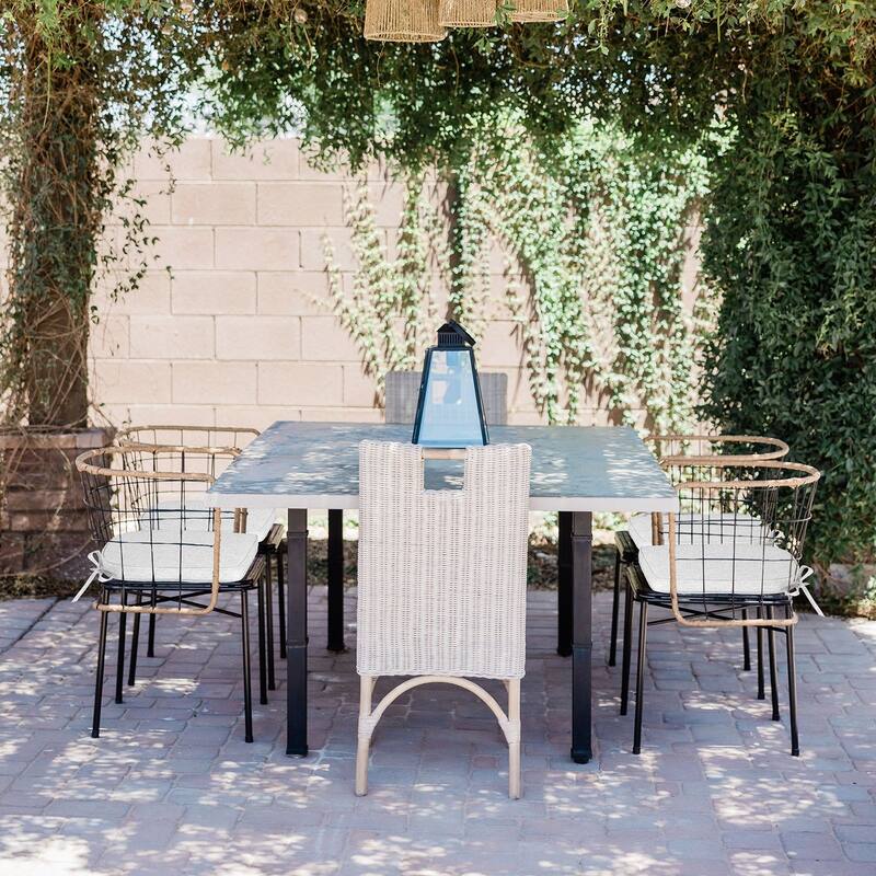 Aoodor Outdoor Dining Chair Cushions Set of 2, Waterproof Patio Furniture Seat Cushions, 18 x 19 inch