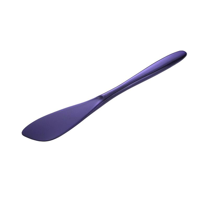 Hutzler 7.75 Inch Melamine Mini Spreader, Great for Spreading Condiments, Frosting Cakes or Cupcakes - Violet
