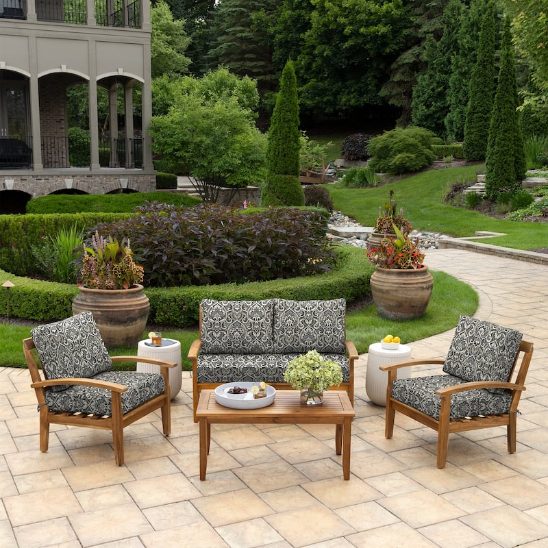 ARDEN Outdoor Loveseat Cushion Set, 48 x 24