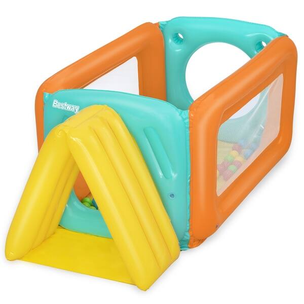 slide 2 of 5, Bestway Tunneltopia Ball Pit Set with 25 Play Balls - Multi