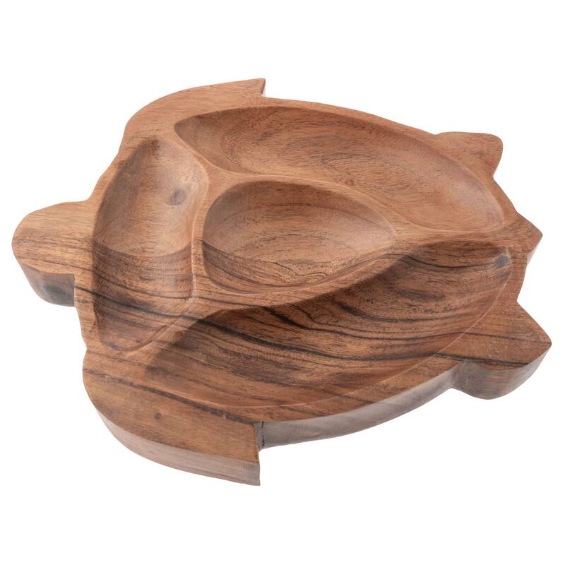Wood Shaped Serving Bowl