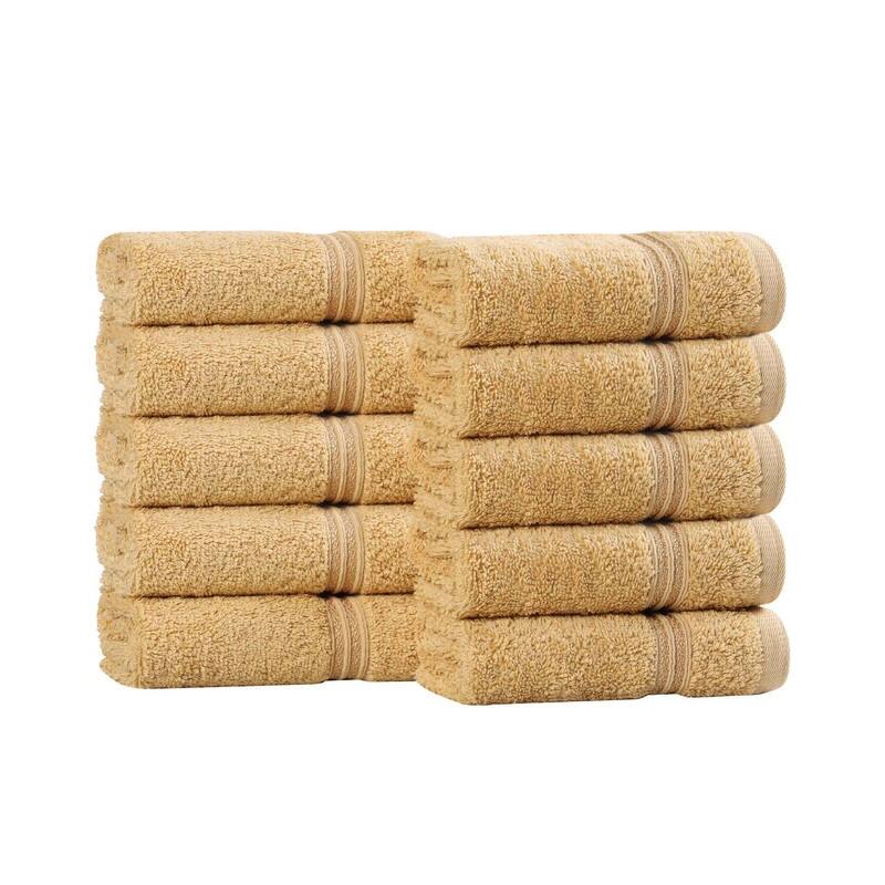 Superior Heritage Egyptian Cotton Absorbent Face Towel Set of 10